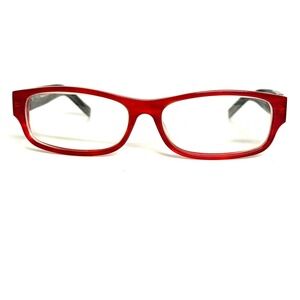Tom Davies for Fabulous Glasses‎ Babe Red Grey Rectangular Eyeglass Frames 23351